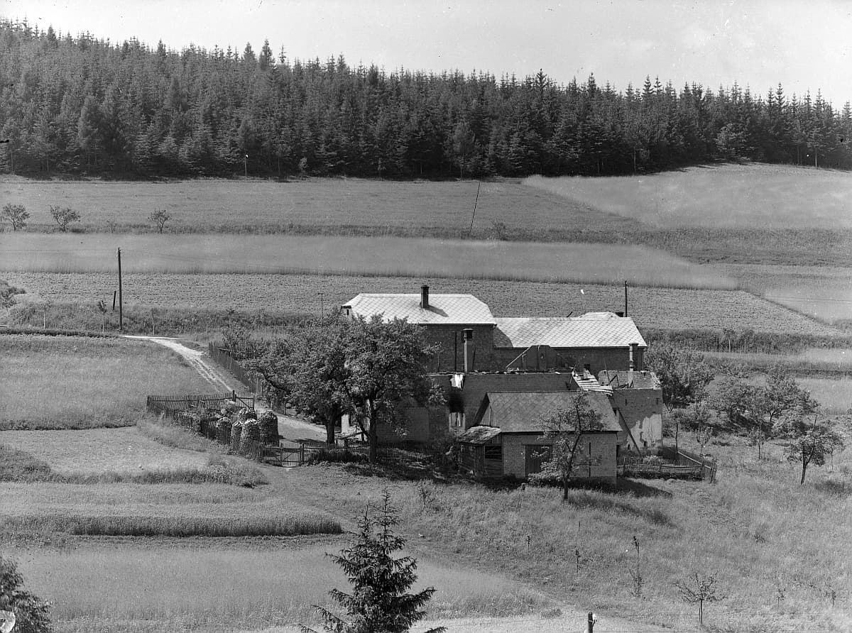 Javoříčko krátce po vypálení v květnu 1945, snímek 20